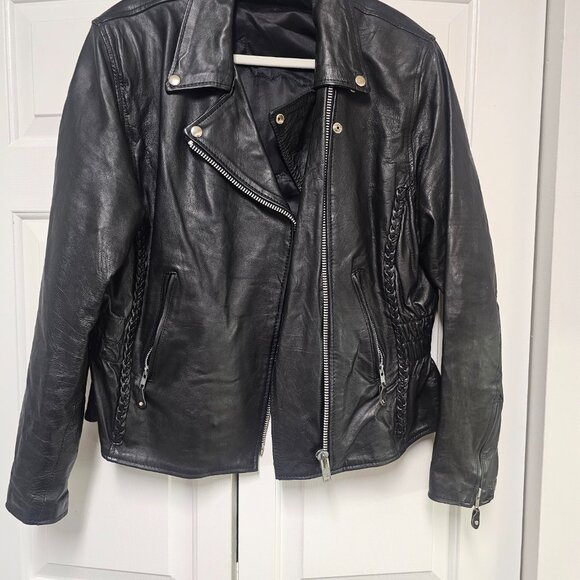 Womens fitted leather jacket - Picture 2 of 4